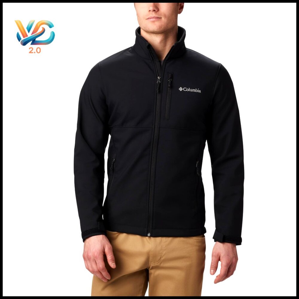 Men's Softshell Jacket Water Resistant Stretch Fi… - image 1
